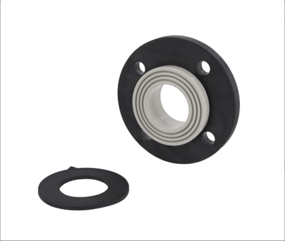 Комплект фланцевого з’єднання 63 (стал. фланець з покриттям / втулка під сталевий фланець / силіконова прокладка),Blue Ocean